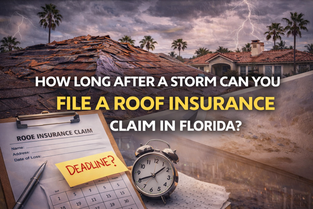 How Long After a Storm Can You File a Roof Insurance Claim in Florida? Timeline for filing roof insurance claim after storm damage in Tampa Florida