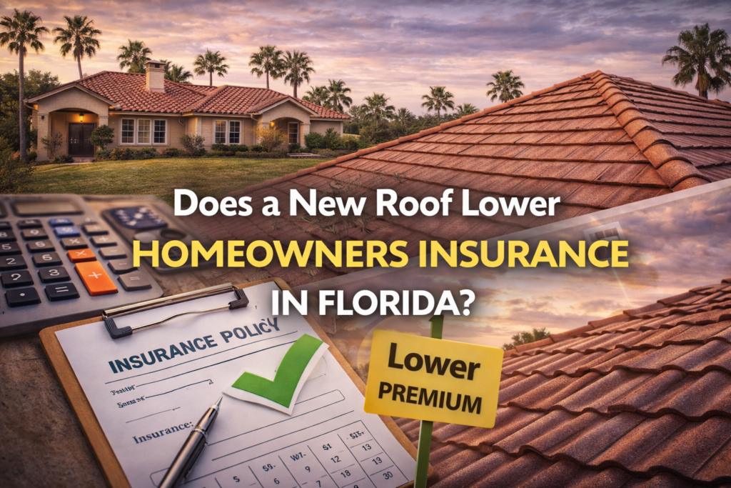 Does a New Roof Lower Homeowners Insurance in Florida? New roof installation impact on homeowners insurance in Tampa Florida