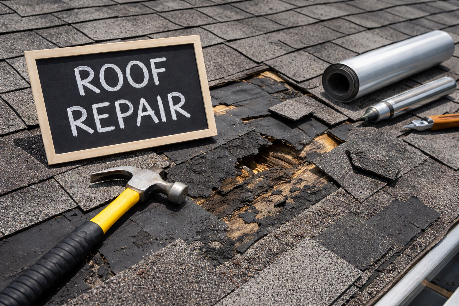 Tampa aerial roof repair near the ocean